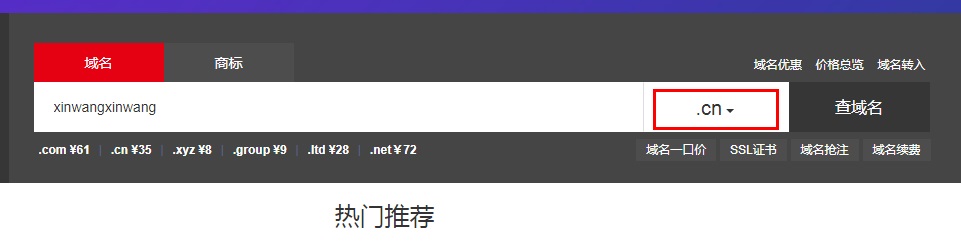 新网.CN域名领券享5元/1年 - 吾爱软件库